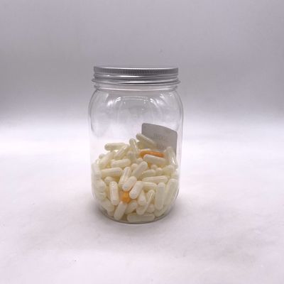 500ml PET 견과류 커널 알루미늄 뚜?? 이 있는 과자 병