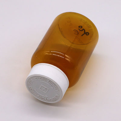캡슐 알약 6OZ/180ML를 위한 CRC 스크루 캡슐과 함께 180ML PET 앰버 플라스틱 병