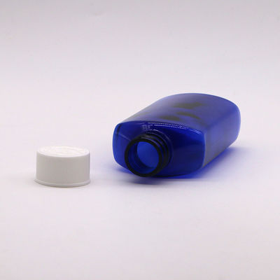 기본 재료 PET 120ML 평면 비생성 기침 시럽 구강 액체 병 어린이 안전 모자