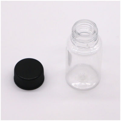 약품 보충제 캡슐 보관용 10mL 둥근 모양 PET 플라스틱 병