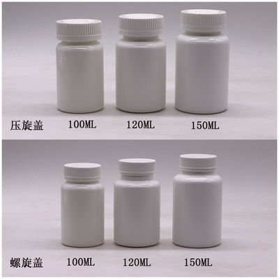 맞춤형 색상 120ML HDPE 흰색 검은색 알약 비타민 캡슐을위한 비닐 약병 병