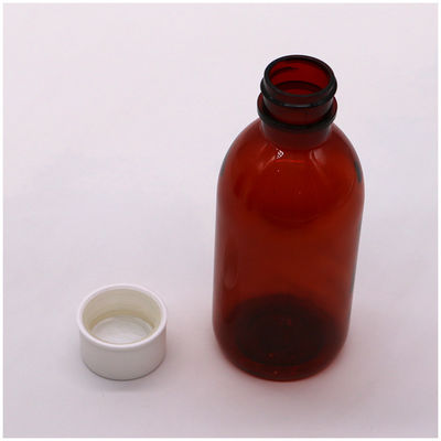 CRC 캡 PET 사각형 비생성 기침 시럽 구강 액체 병 용기 의약품 120ML / 4OZ