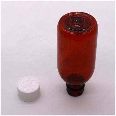 CRC 캡 PET 사각형 비생성 기침 시럽 구강 액체 병 용기 의약품 120ML / 4OZ