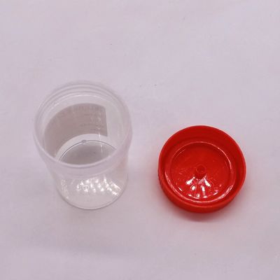 실험실 용품의 샘플 병용 50ml/60ml PP 플라스틱 대변 수집 컵