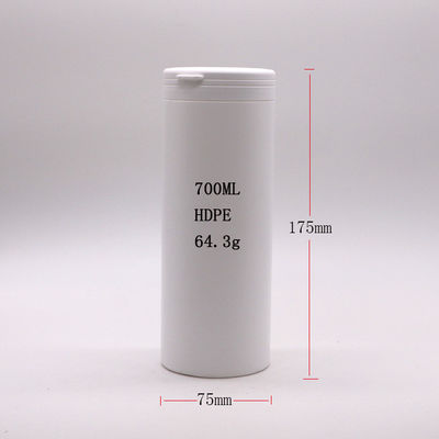 700ml HDPE 직선 원형 플라스틱 알약 용기