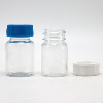 약품 보충제 보관용 15mL 둥근 모양 PET 플라스틱 병