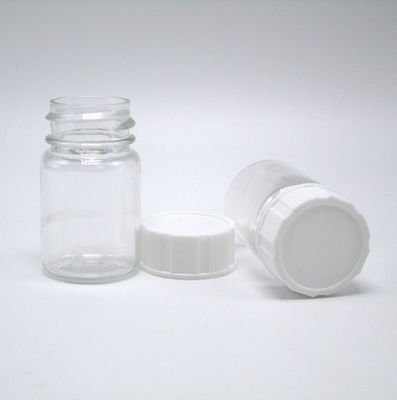 약품 보충제 보관용 15mL 둥근 모양 PET 플라스틱 병