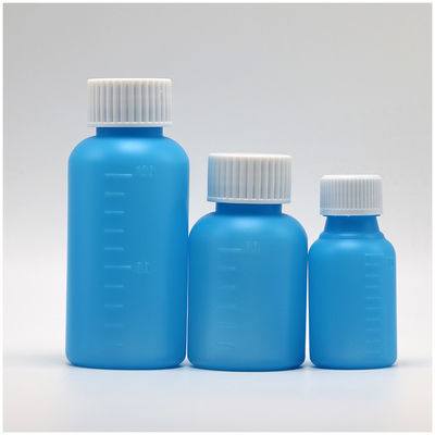 100ml PET 앰버/ 블루 메이플 기침 시럽 CRC 캡과 열 밀폐가 있는 구강 액체 병