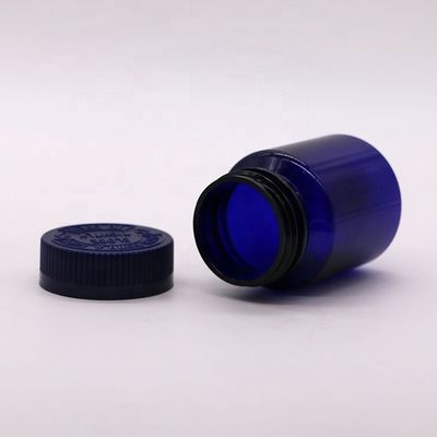 120mL PET 알약 병 아래로 누르고 회전 안전 캡 약국 병 컨테이너