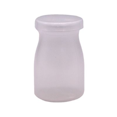 맞춤형 로고 100ml PP 둥근 푸딩 병 우유와 고온에 적합합니다