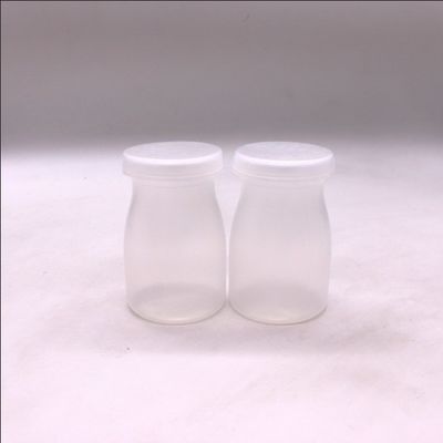 맞춤형 로고 100ml PP 둥근 푸딩 병 우유와 고온에 적합합니다