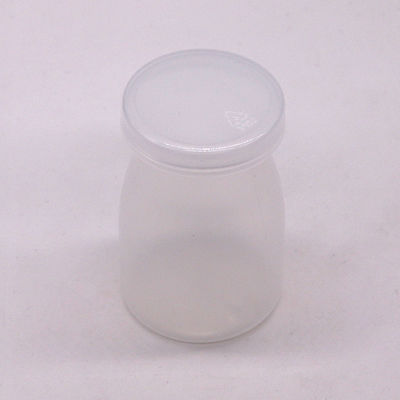 맞춤형 로고 100ml PP 둥근 푸딩 병 우유와 고온에 적합합니다