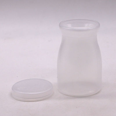 맞춤형 로고 100ml PP 둥근 푸딩 병 우유와 고온에 적합합니다