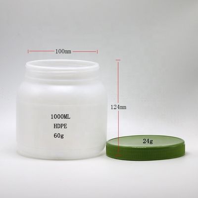 빵 1L / 4L 넓은 입 HDPE 단백질 분말 스크루 캡과 알루미늄 열 인덕션 라인러로 식품 저장