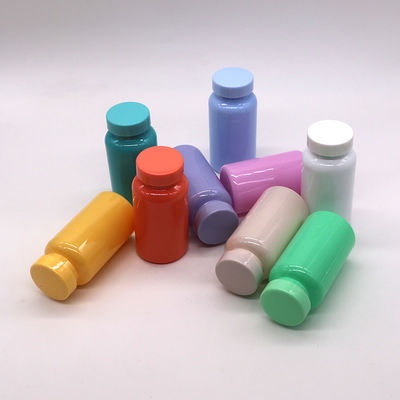 구강 고체 의약품 150ML PET 캡슐 알약 병 다양한 사용자 정의 색상