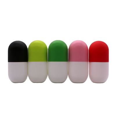 250ML/8OZ HDPE 두층 PET 밝은 캡슐 모양 나사 캡 의학 핫 스탬핑 OEM.ODM