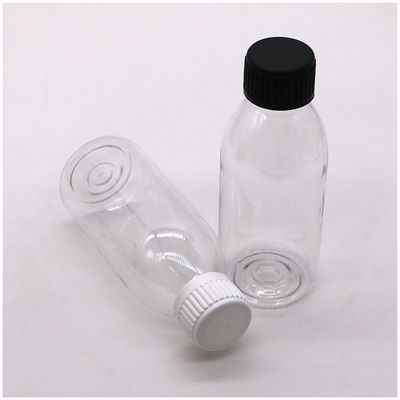 150ml PET 타원형 앰버 처방 약국 액체 약품 뚜?? 이 있는 용기