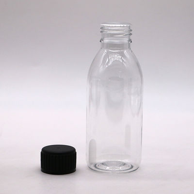 150ml PET 타원형 앰버 처방 약국 액체 약품 뚜?? 이 있는 용기