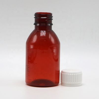 맞춤 로고 의약품 등급 100ml PET 기침 시럽 병