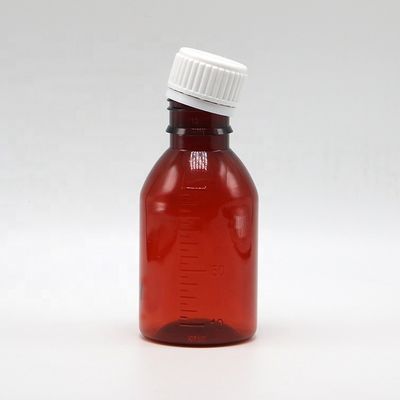 맞춤 로고 의약품 등급 100ml PET 기침 시럽 병