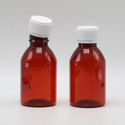 맞춤 로고 의약품 등급 100ml PET 기침 시럽 병