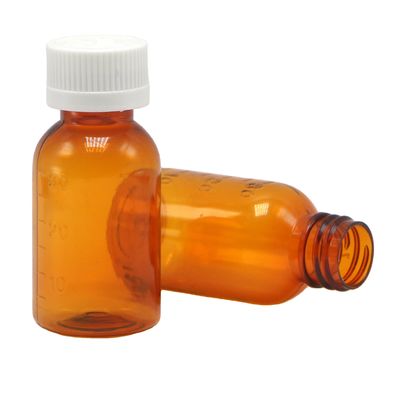 최고 품질의 담배유 30ml PET 앰버 플라스틱 시럽 액체 병