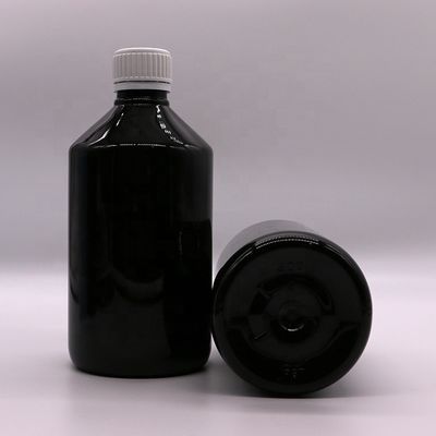 500mL/16.9oz PET 플라스틱 시럽 병 액체 보충제 약품 용기 뚜?? 이 있습니다