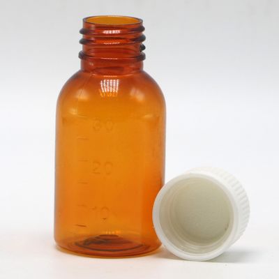 최고 품질의 담배유 30ml PET 앰버 플라스틱 시럽 액체 병