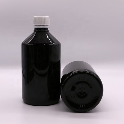 500mL/16.9oz PET 플라스틱 시럽 병 액체 보충제 약품 용기 뚜?? 이 있습니다