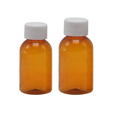최고 품질의 담배유 30ml PET 앰버 플라스틱 시럽 액체 병