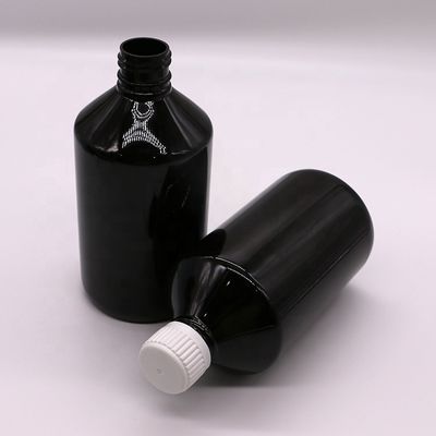 500mL/16.9oz PET 플라스틱 시럽 병 액체 보충제 약품 용기 뚜?? 이 있습니다