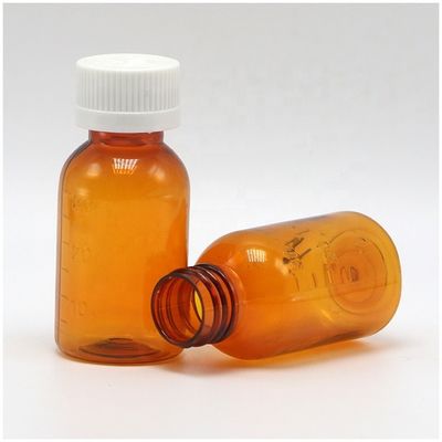 최고 품질의 담배유 30ml PET 앰버 플라스틱 시럽 액체 병