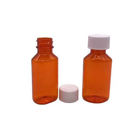 60ml PET 플라스틱 의약품 액체 병 어린이 보호 캡과 스크린 프린팅