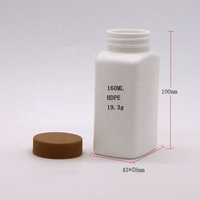 다른 약품 사용자 지정 색상 HDPE 160ml 독특한 모양의 약품 병