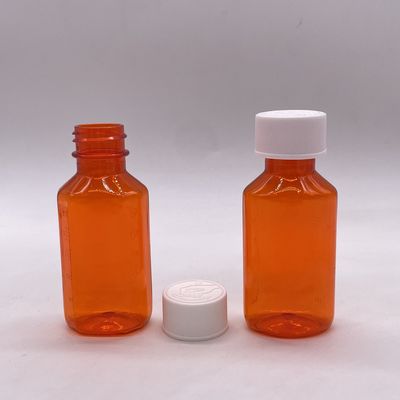 60ml PET 플라스틱 의약품 액체 병 어린이 보호 캡과 스크린 프린팅