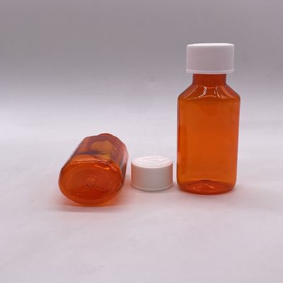 60ml PET 플라스틱 의약품 액체 병 어린이 보호 캡과 스크린 프린팅