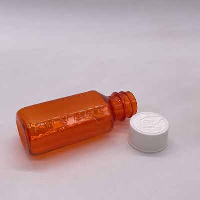 60ml PET 플라스틱 의약품 액체 병 어린이 보호 캡과 스크린 프린팅