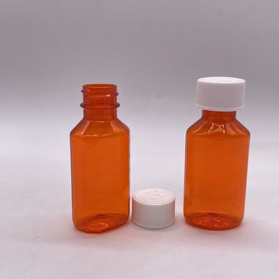 60ml PET 플라스틱 의약품 액체 병 어린이 보호 캡과 스크린 프린팅