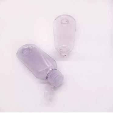 맑은 50mL PET 손 씻기 용기 휴대용 재충전 가능 빈 여행 압축 병