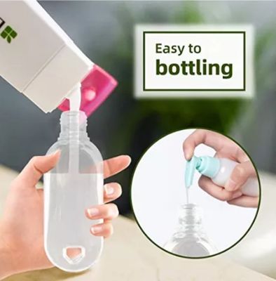 맑은 50mL PET 손 씻기 용기 휴대용 재충전 가능 빈 여행 압축 병