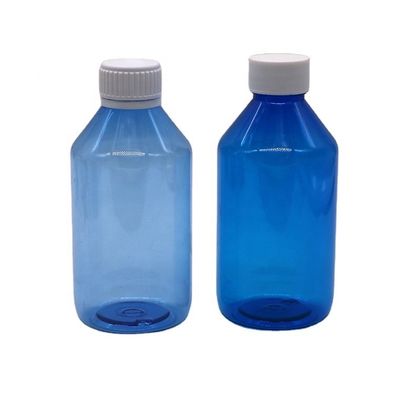 사용자 지정 색상 250ML PET 플라스틱 액체 병 스크루 캡 및 색상 옵션 포함