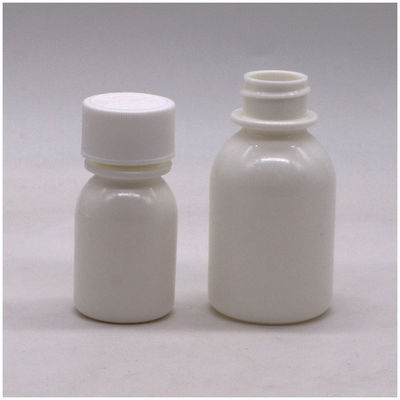 어린이 보호 뚜?? 컨테이너 60ml PE 백색 구강 액체 약 병 기침 시럽