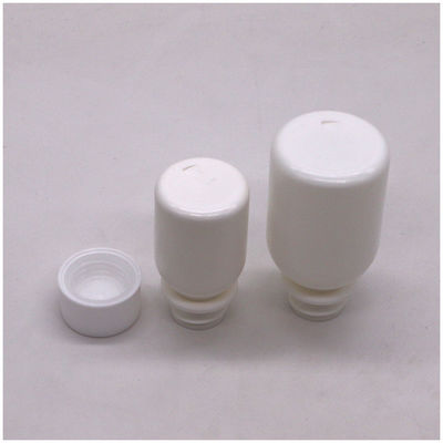 어린이 보호 뚜?? 컨테이너 60ml PE 백색 구강 액체 약 병 기침 시럽