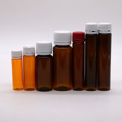15ml PET 앰버 브라운 구강 액체 병