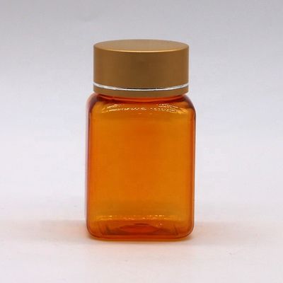 중국 제약회사 90ML PET 사각형 투명 약병 병