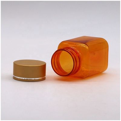 중국 제약회사 90ML PET 사각형 투명 약병 병