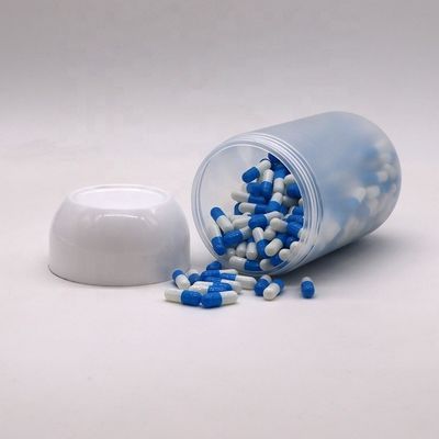 스크루 캡 550ML PP 캡슐 모양 비스키트 사탕용 플라스틱 음식 잔 사용자 정의 색상