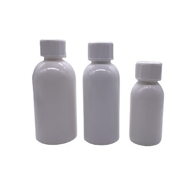스크린 프린팅 100ml/200ml250ml HDPE 백색 빈 약병 병