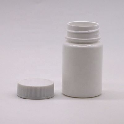 45ML 용량 HDPE 플라스틱 병, 스크루 캡 및 사용자 지정 라벨 인쇄 서비스