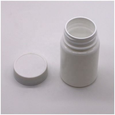 45ML 용량 HDPE 플라스틱 병, 스크루 캡 및 사용자 지정 라벨 인쇄 서비스
